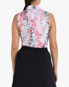 Lei'd - Brilliant White Sleeveless-Women's Core Performance Polo - Bad Birdie