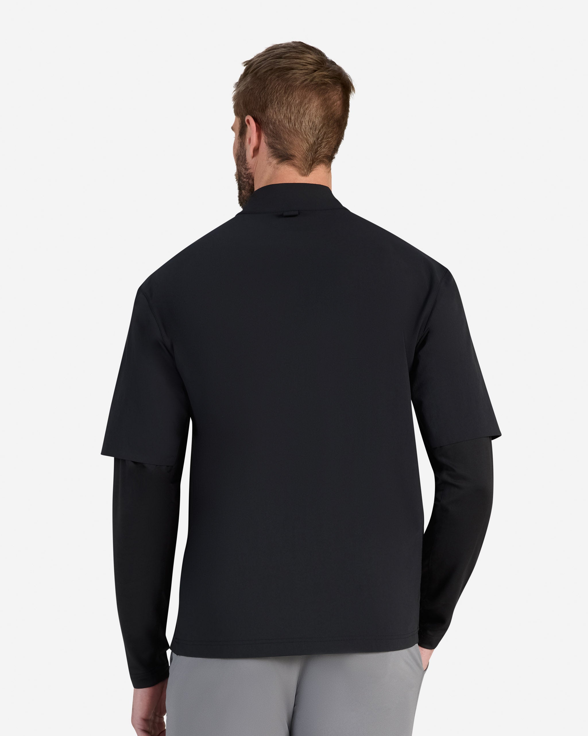 Mechanism Quarterzip - Black-Mechanism Quarterzip - Bad Birdie