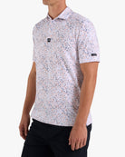 Paint Splatter 3 - Prairie Sunset-Core Performance Polo - Bad Birdie