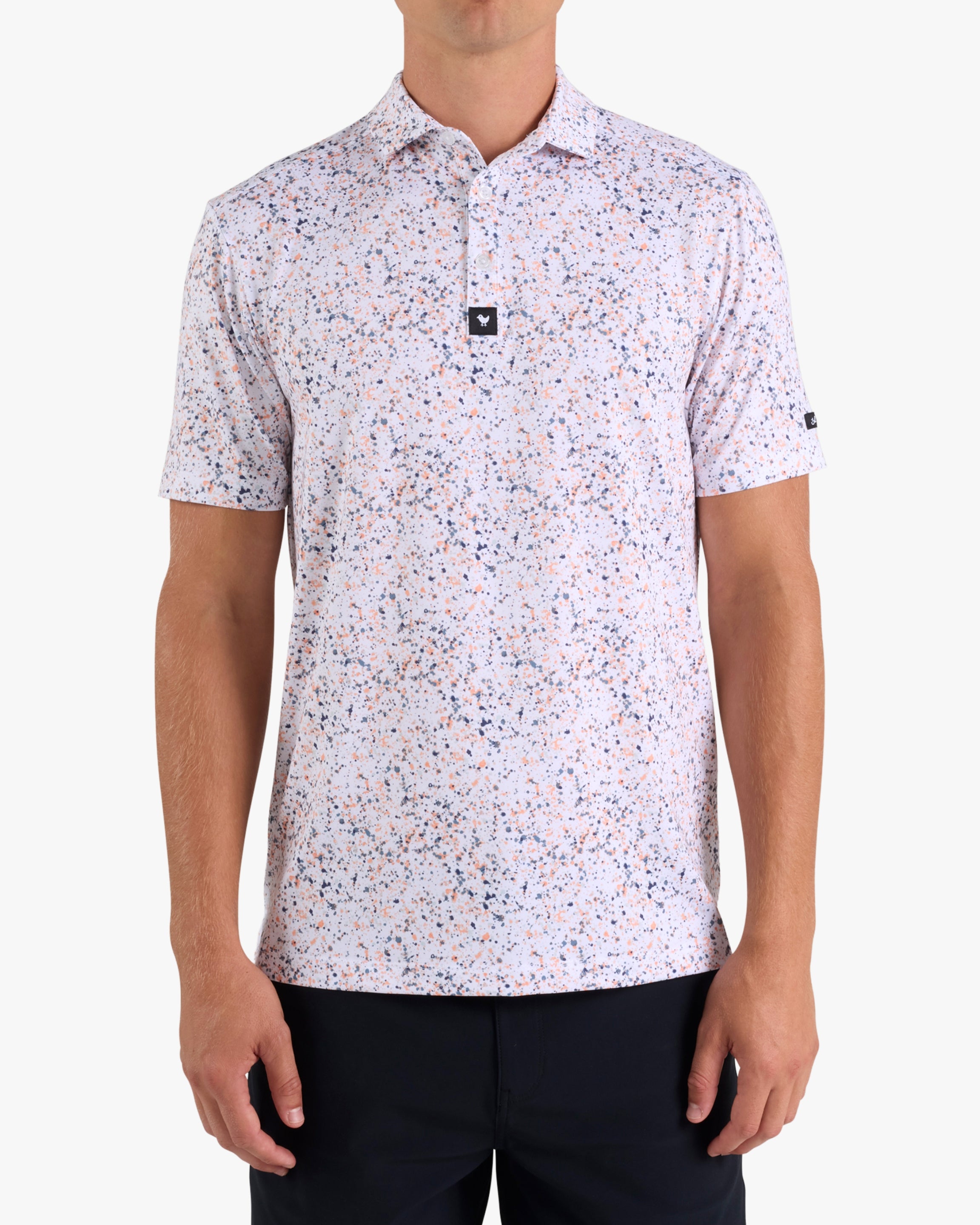 Paint Splatter 3 - Prairie Sunset-Core Performance Polo - Bad Birdie
