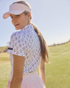 Petunia Junkie-Women's Core Performance Polo - Bad Birdie