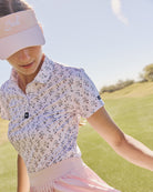 Petunia Junkie-Women's Core Performance Polo - Bad Birdie