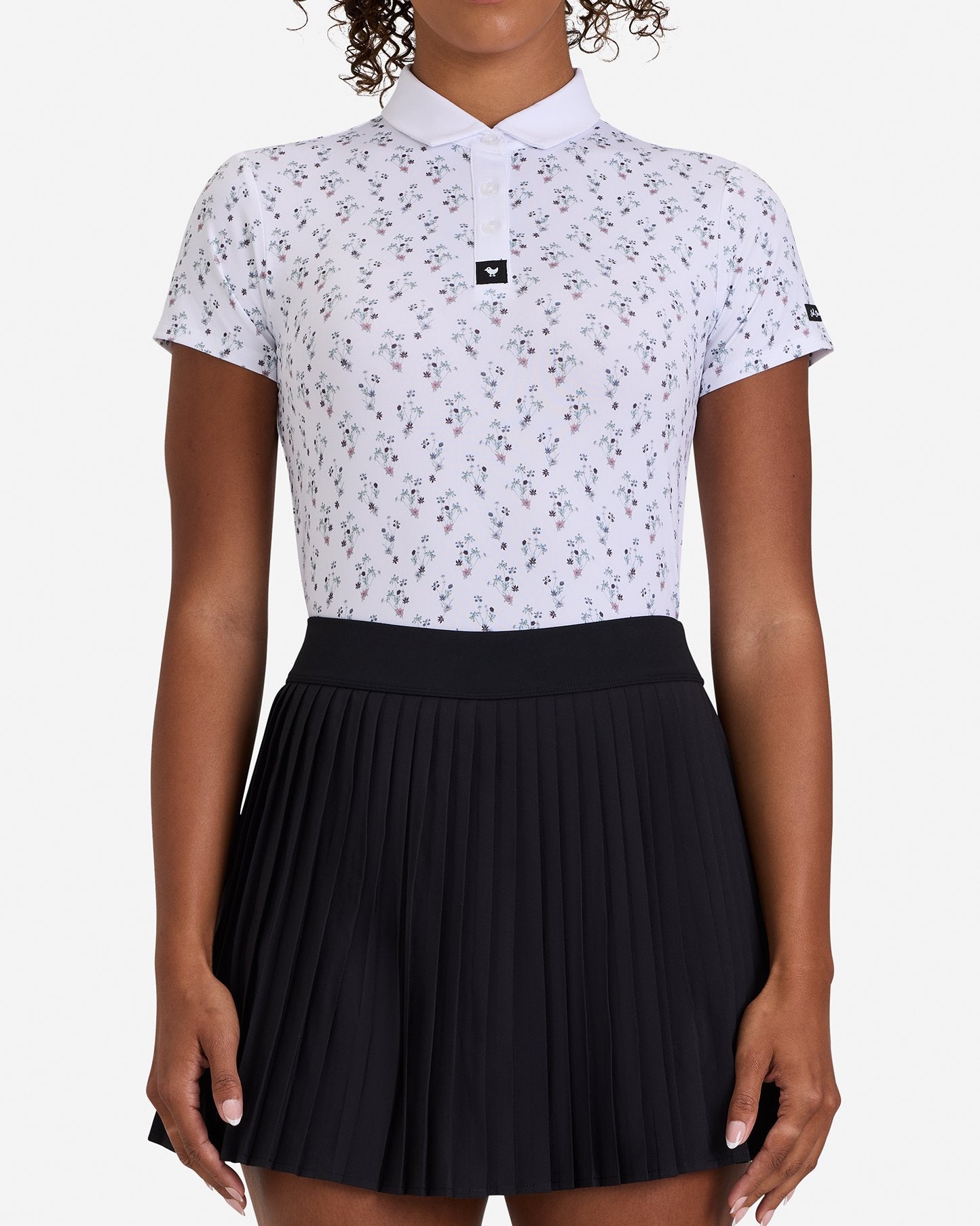 Petunia Junkie-Women's Core Performance Polo - Bad Birdie