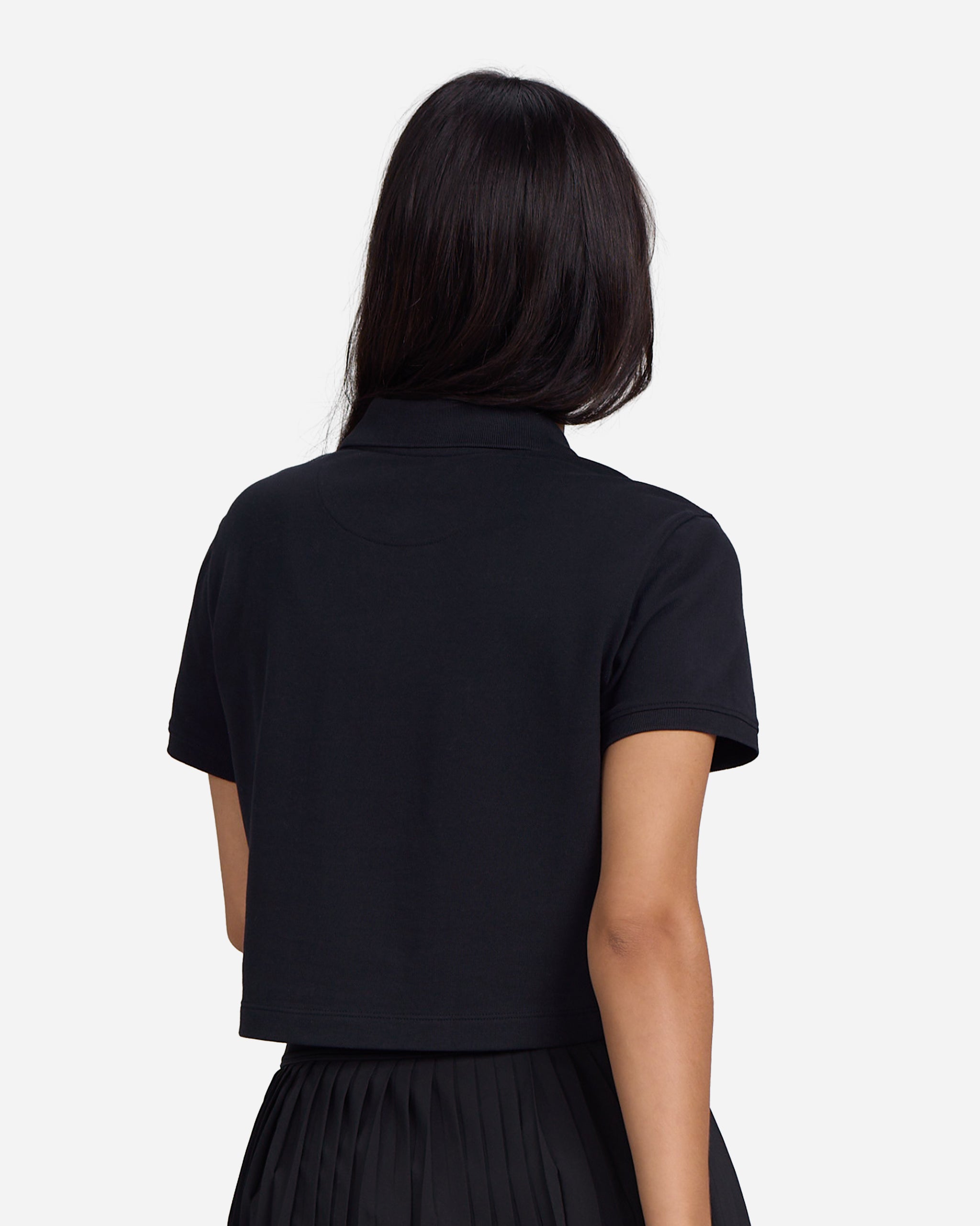 Pique Performance - Black-Women's Pique Performance Polo - Bad Birdie