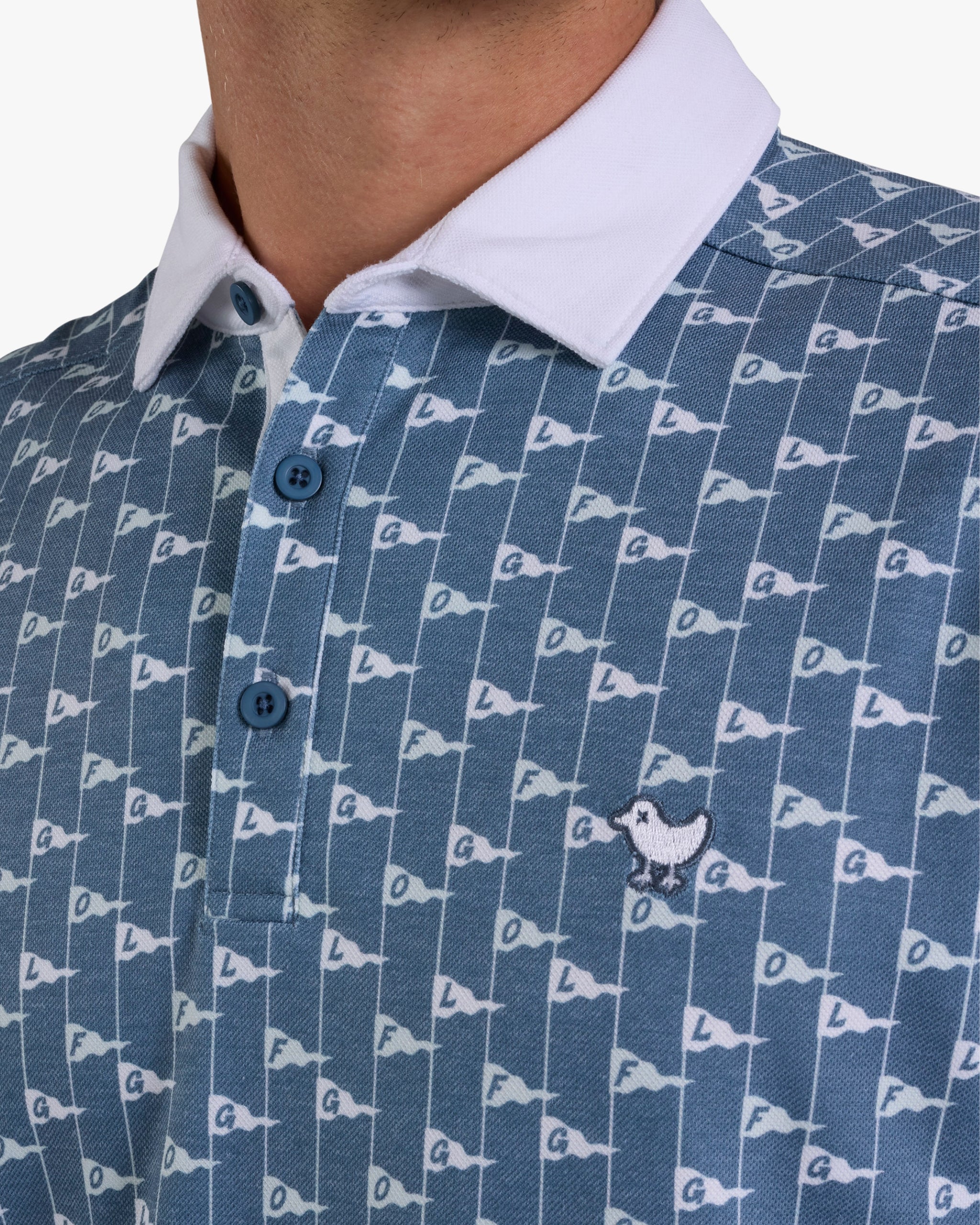 Pique Performance - Let's Flag That-Pique Performance Polo - Bad Birdie