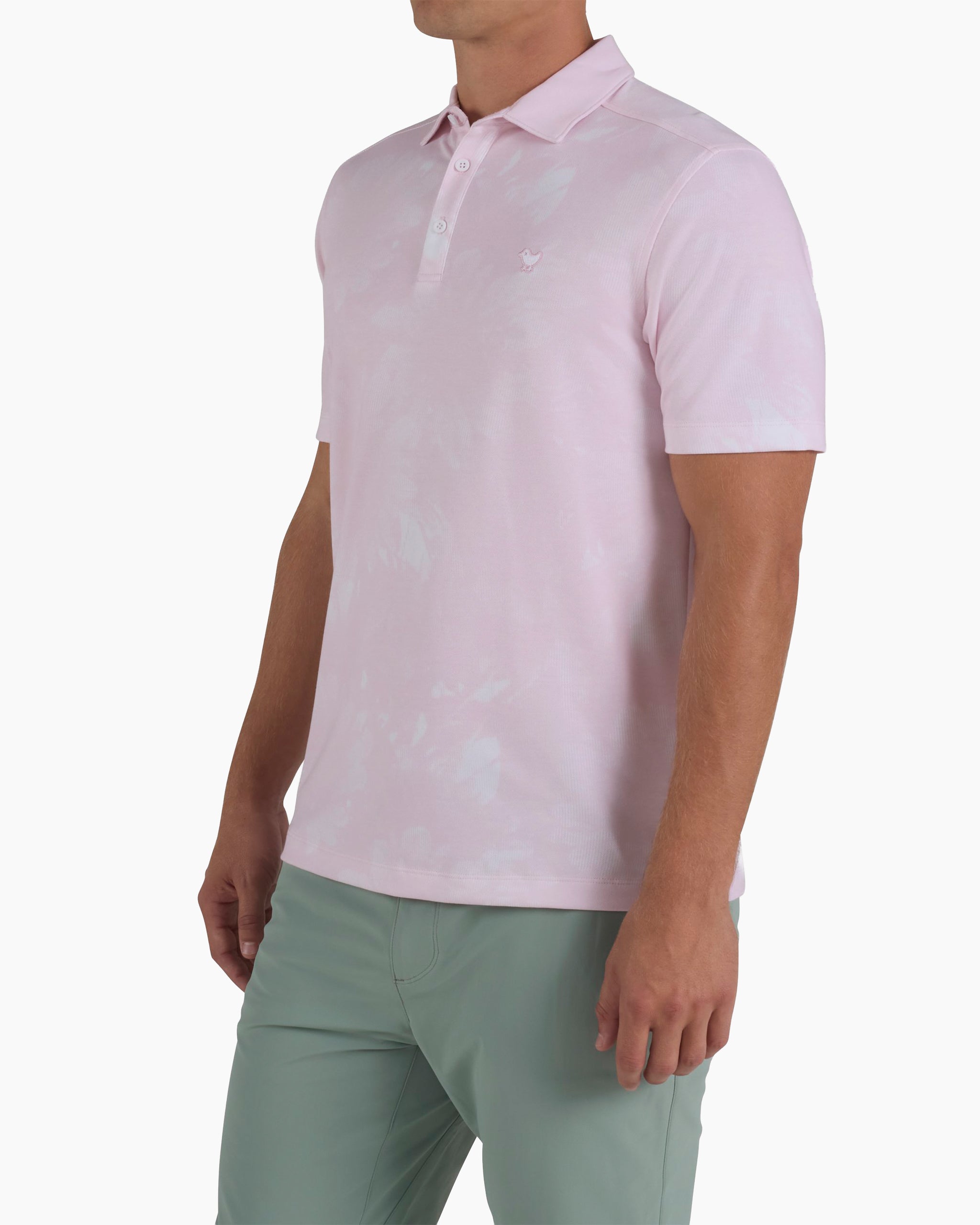 Pique Performance - Pointed Flowers-Pique Performance Polo - Bad Birdie