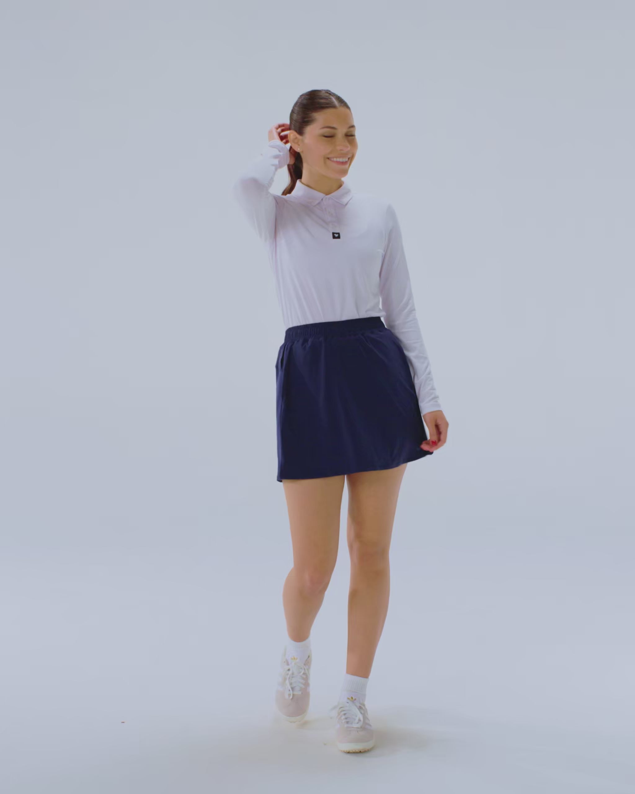 Performance Skort - Dark Navy – Bad Birdie