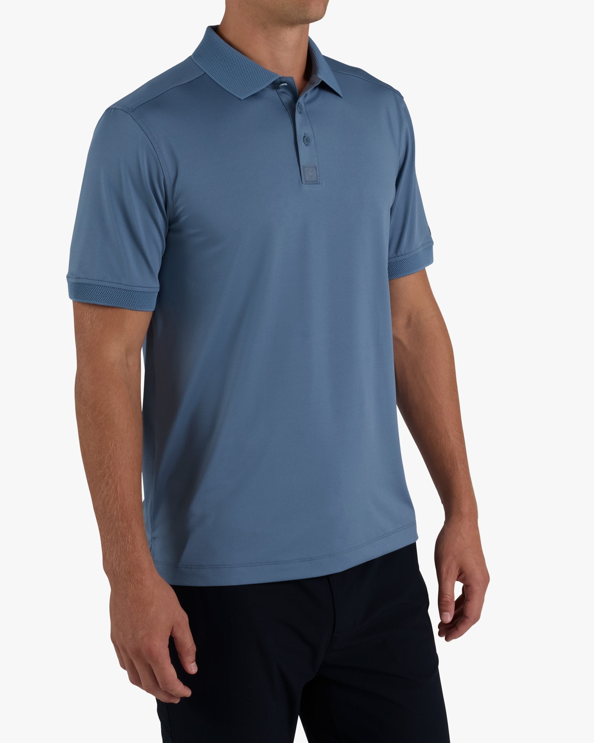 Ridge Performance Polo - Blue Mirage-Ridge Performance Polo - Bad Birdie