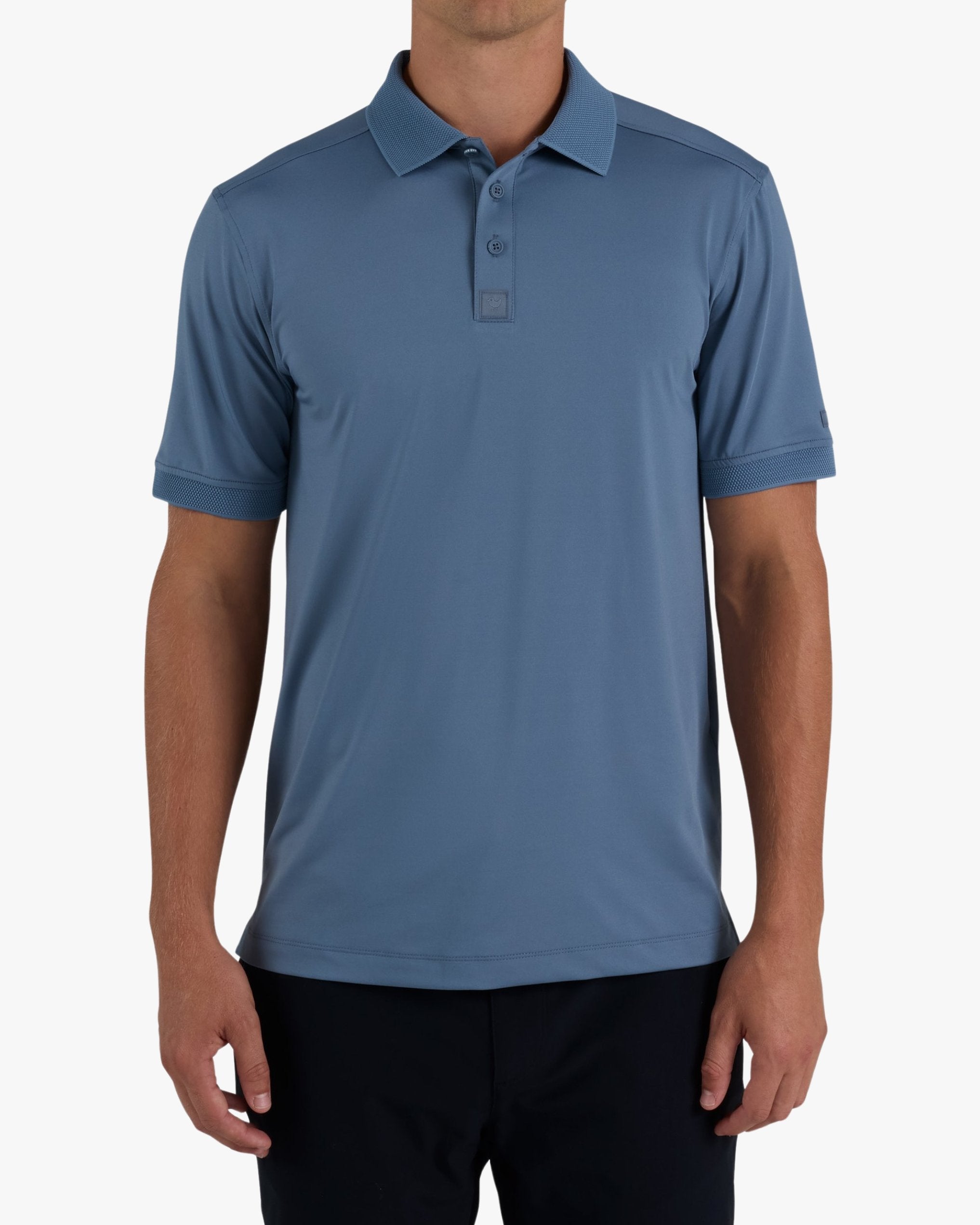 Ridge Performance Polo - Blue Mirage-Ridge Performance Polo - Bad Birdie