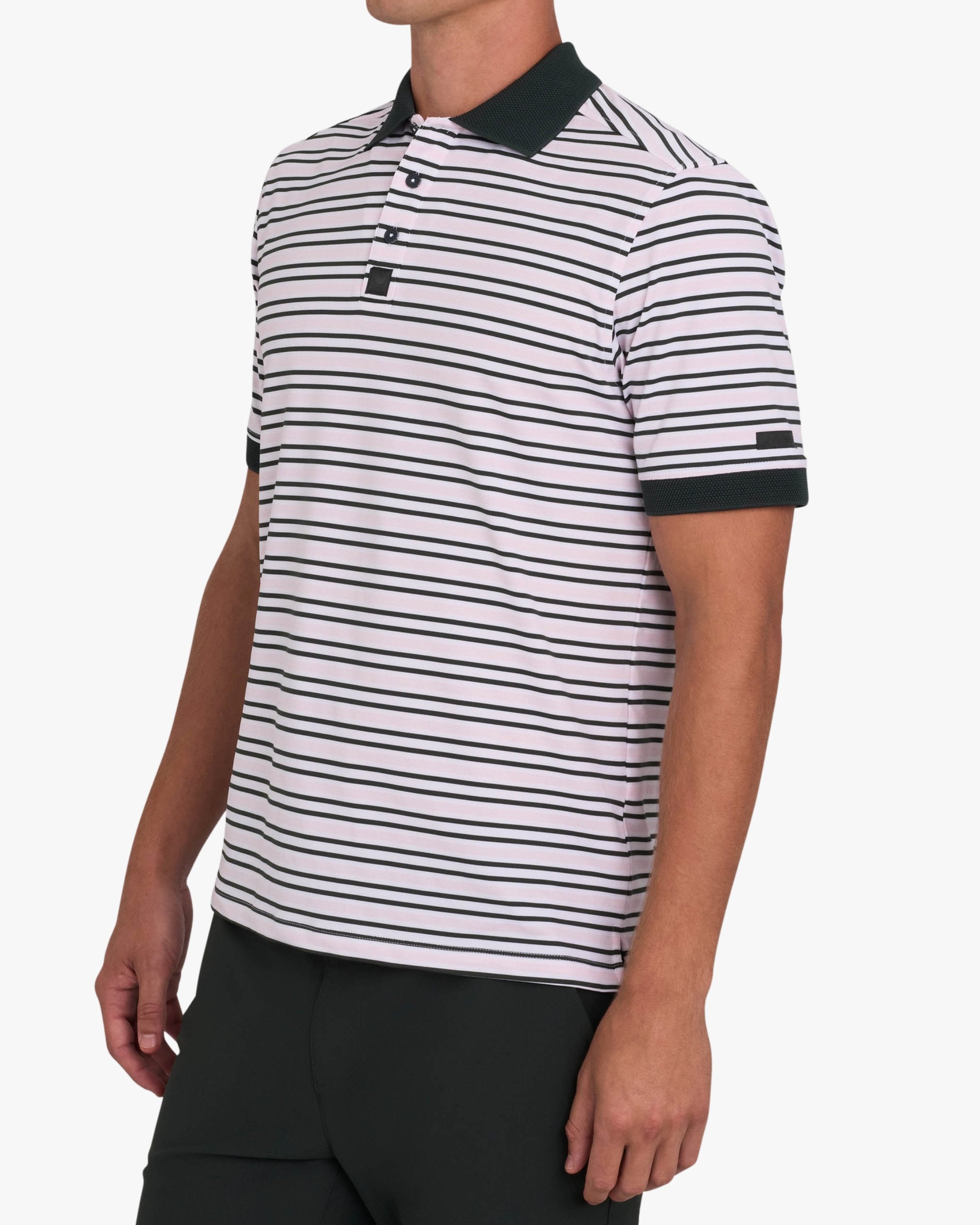 Ridge Performance Polo - Stripe Right Frosty Petal-Ridge Performance Polo - Bad Birdie