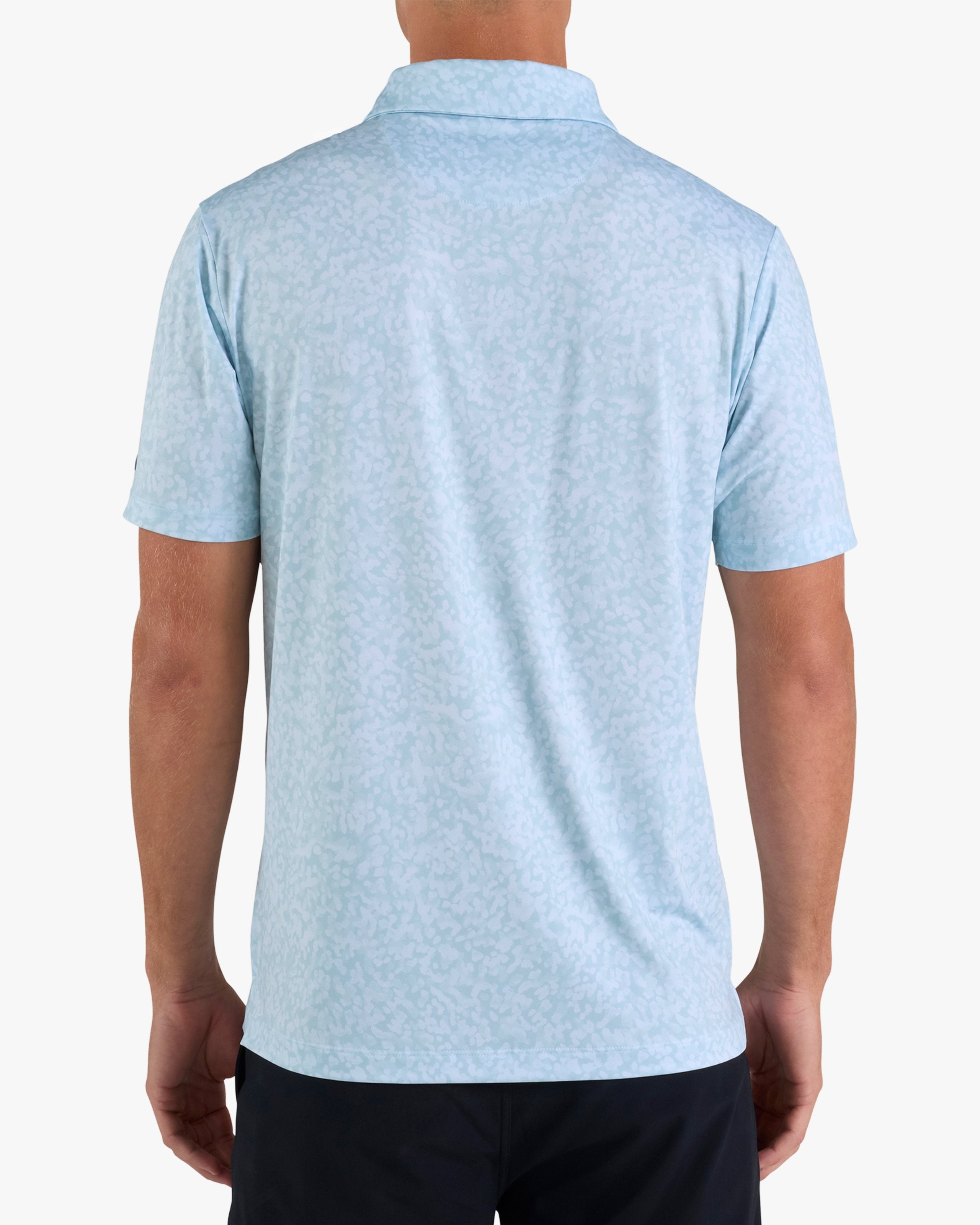 Salt Shaker - Baby Blue-Core Performance Polo - Bad Birdie