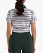 Stripe Right- Frosty Petal-Women's Core Performance Polo - Bad Birdie