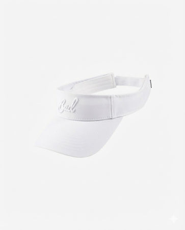 Embroidered Visor White White
