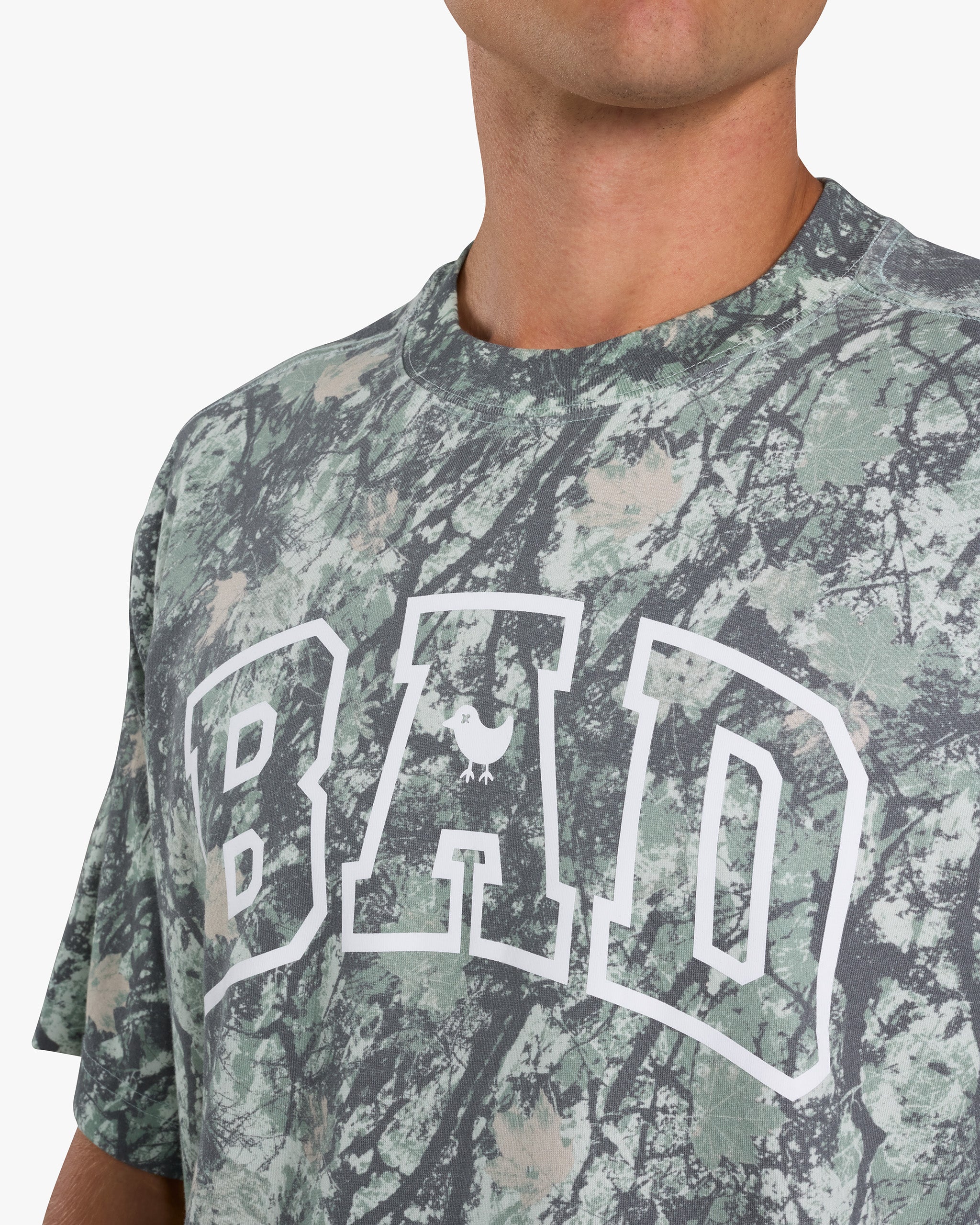 Varsity Bad Graphic Tee - Stealth Mode-T-Shirt-Bad Birdie