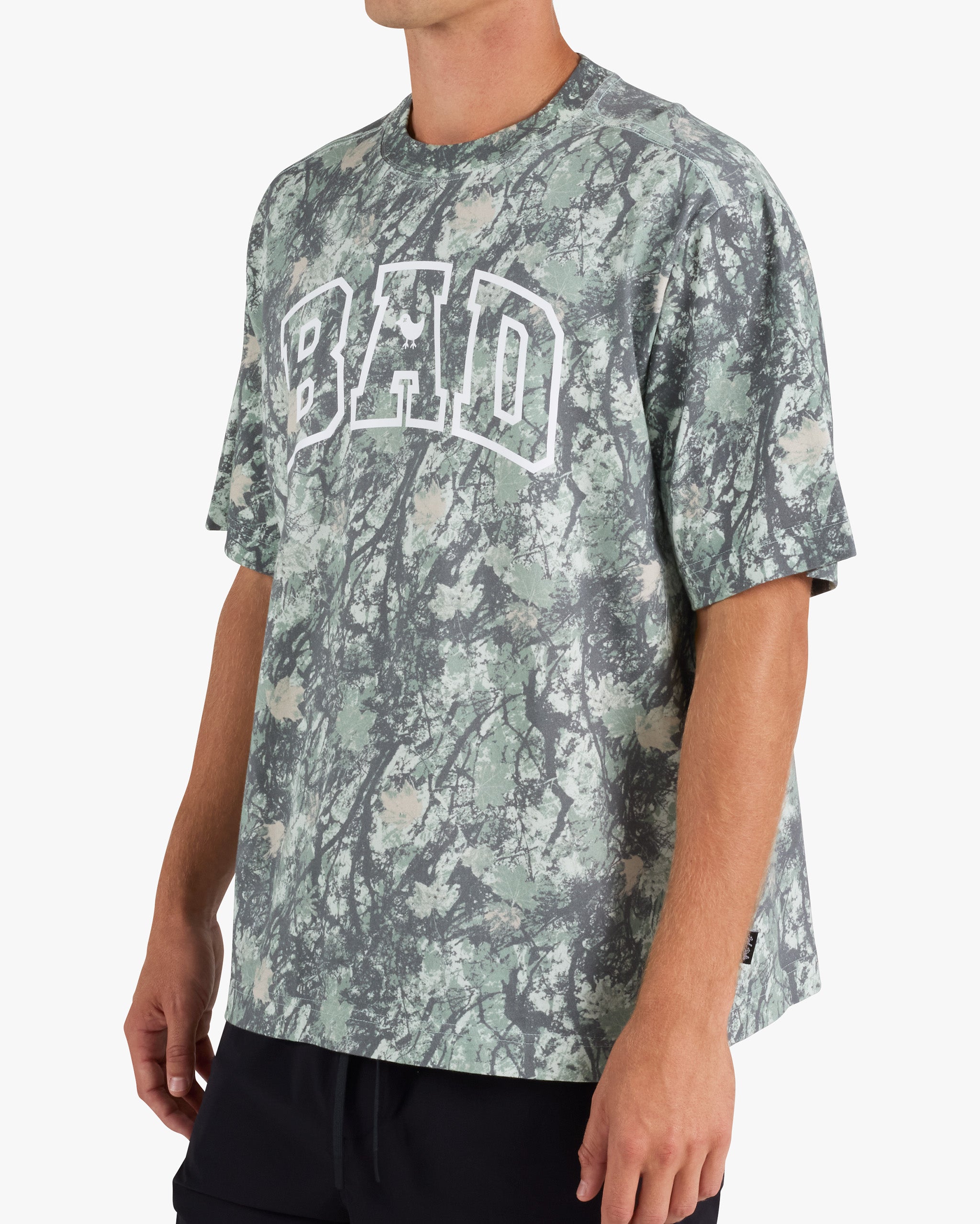 Varsity Bad Graphic Tee - Stealth Mode-T-Shirt-Bad Birdie