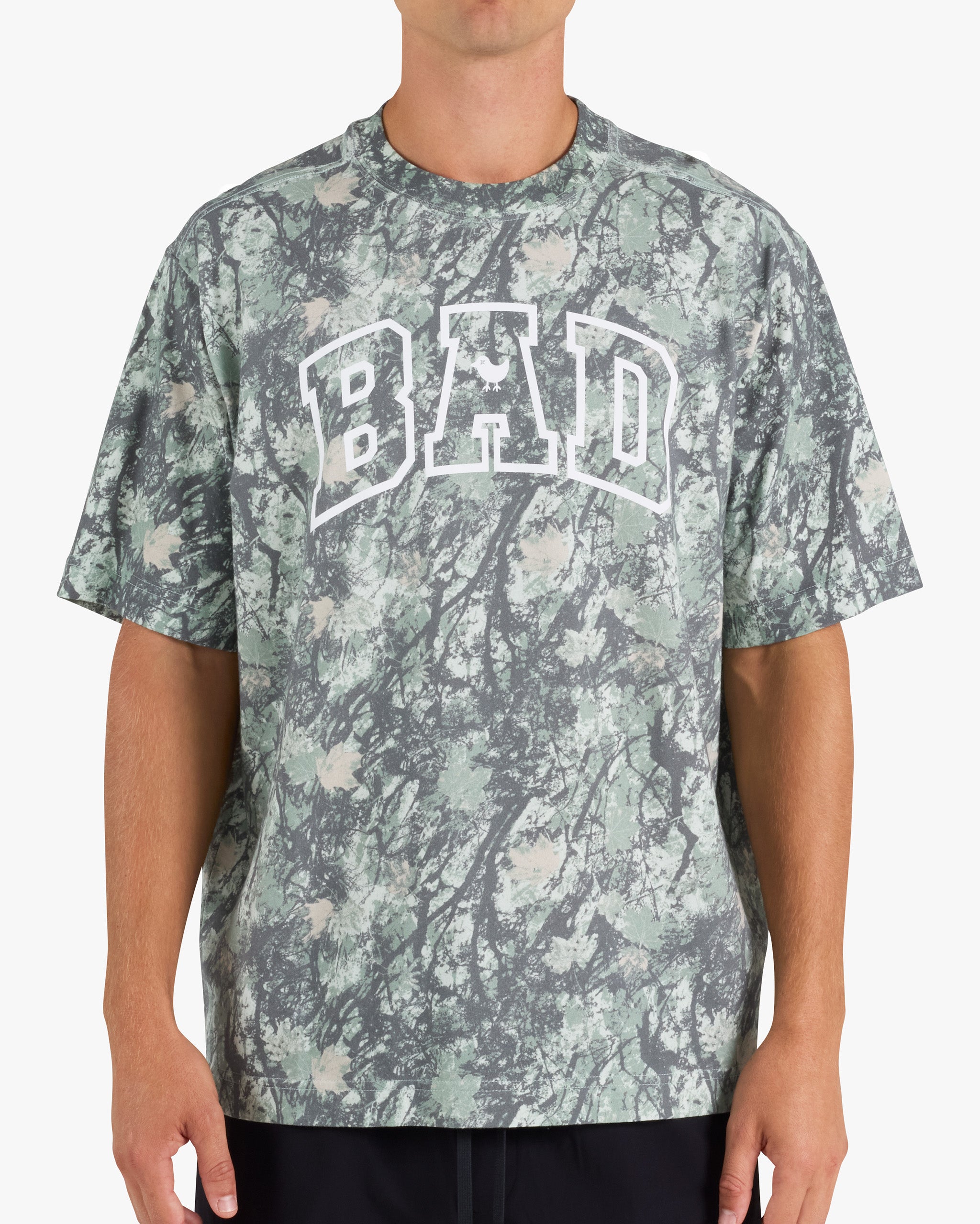 Varsity Bad Graphic Tee - Stealth Mode-T-Shirt-Bad Birdie