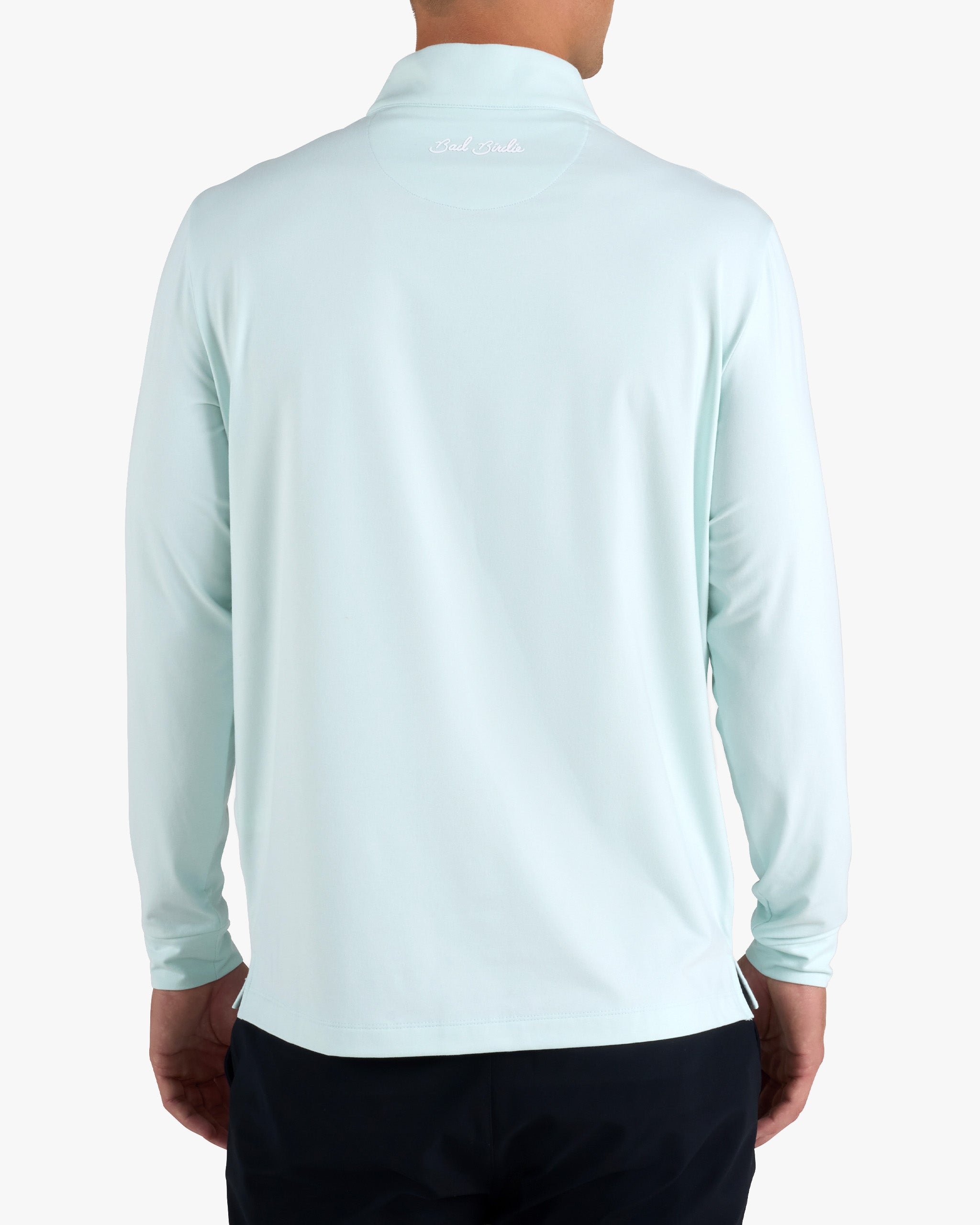 Velocity Quarterzip - Pale Blue – Bad Birdie