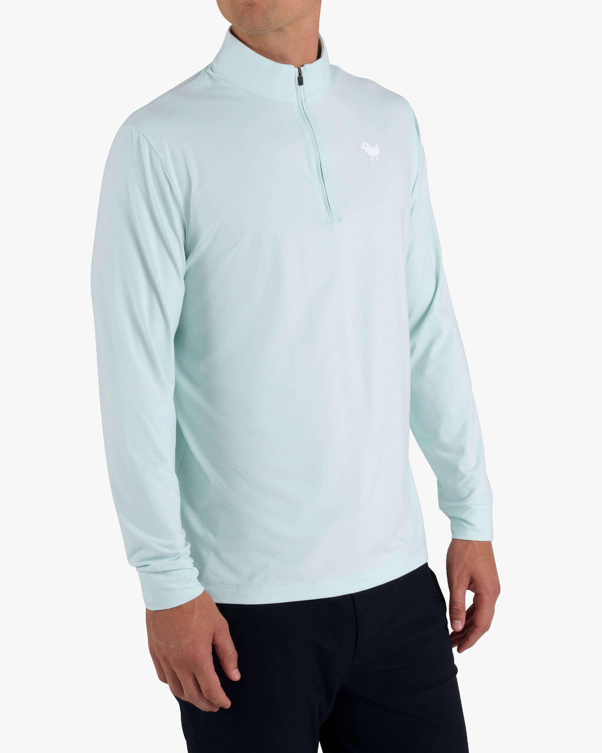 Velocity Quarterzip - Pale Blue-Velocity Quarterzip - Bad Birdie