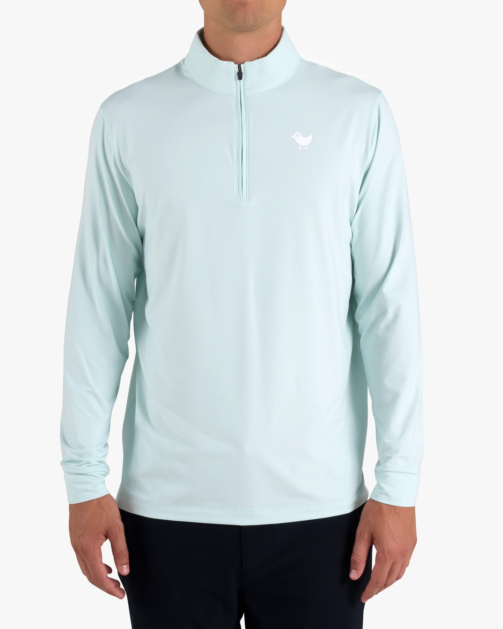 Velocity Quarterzip - Pale Blue-Velocity Quarterzip - Bad Birdie
