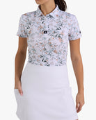 Wild One - Frosty Petal-Women's Core Performance Polo - Bad Birdie