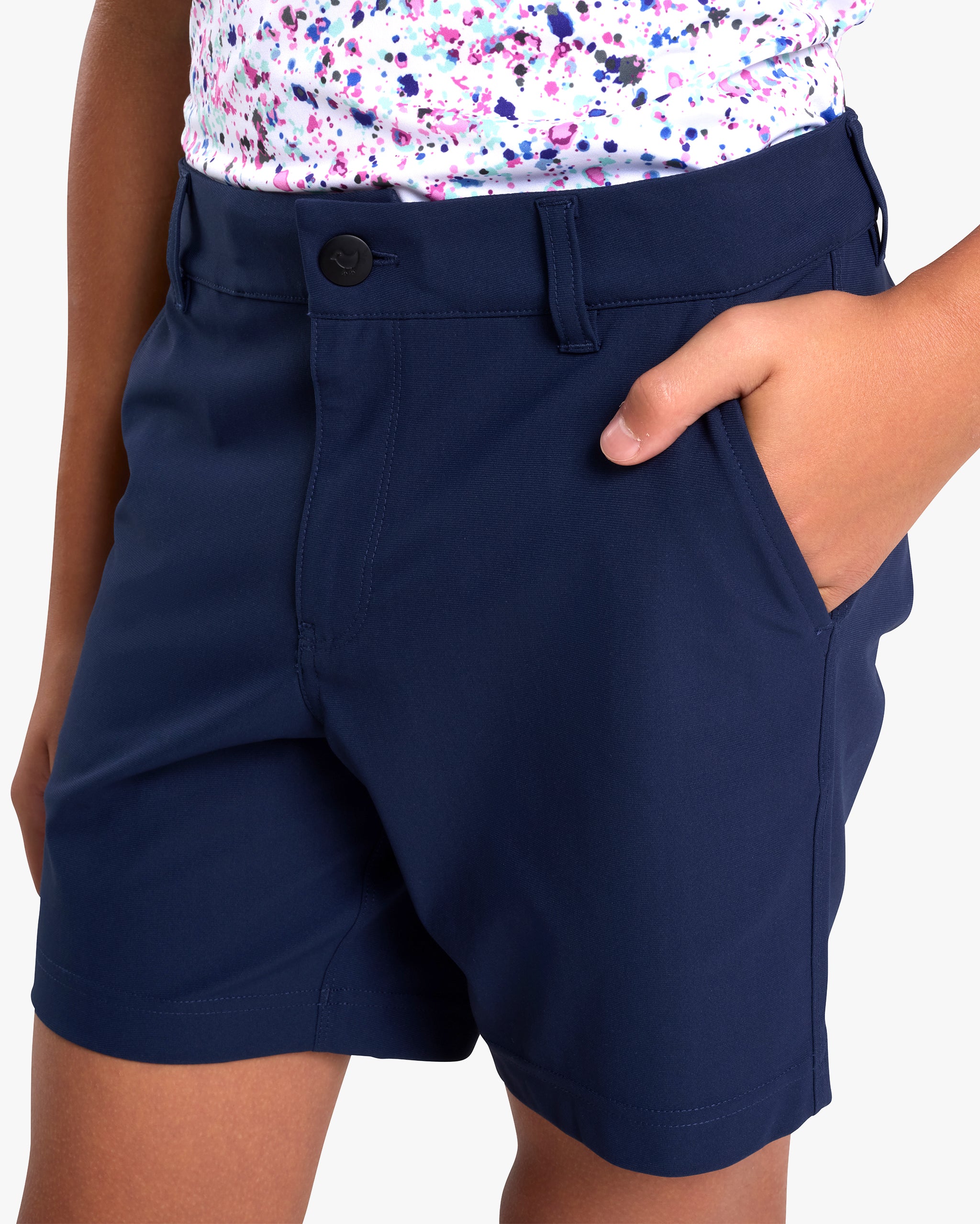 Youth Golf Short - Dark Navy- - Bad Birdie