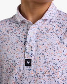 Youth Polo - Paint Splatter 3 - Prairie Sunset-Youth Polo - Bad Birdie