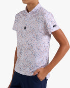 Youth Polo - Paint Splatter 3 - Prairie Sunset-Youth Polo - Bad Birdie