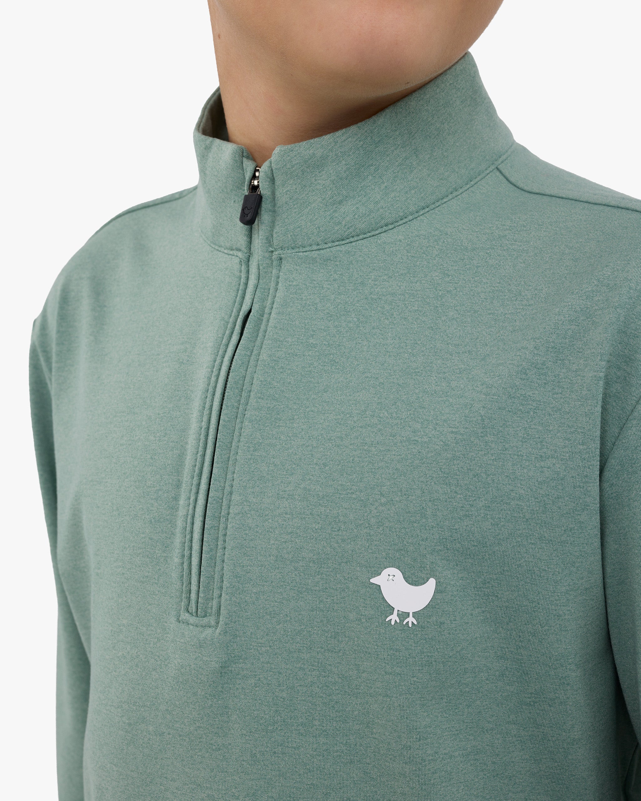 Youth Velocity Quarterzip - Washed Sage- - Bad Birdie